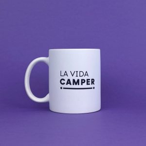 taza cerámica mate camper accesorio