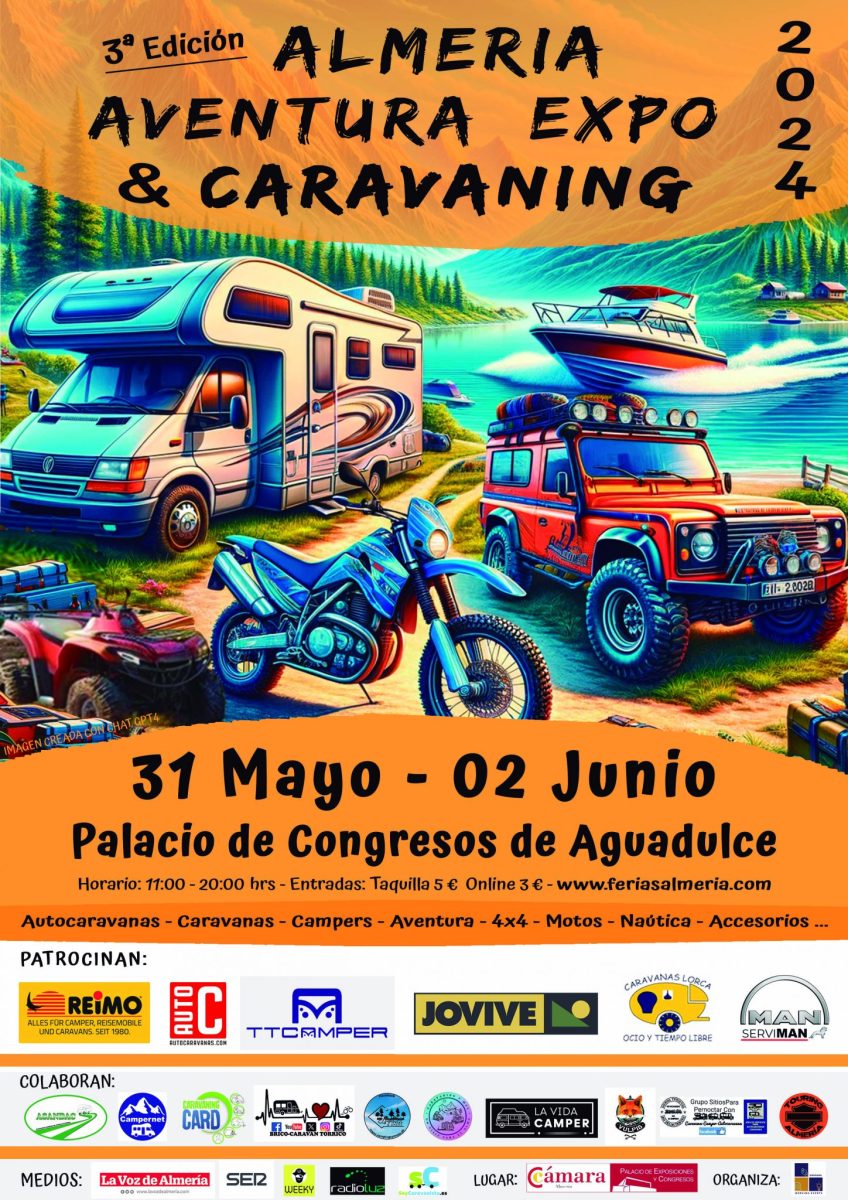 Cartel Amería Aventura Expo & Caravaning 2024
