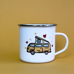 Taza metal Camper Love