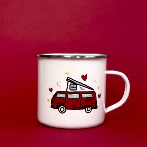 Taza metal Camper Love