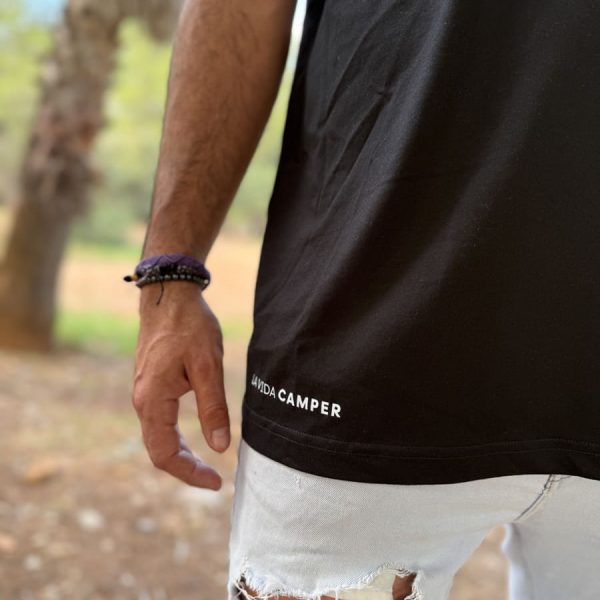 Camiseta oversize camper negra - Detalle