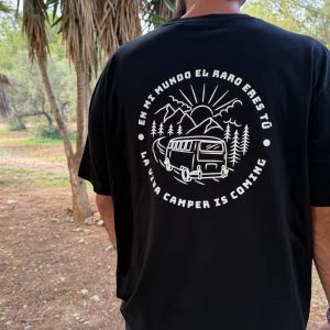 Camiseta oversize camper negra
