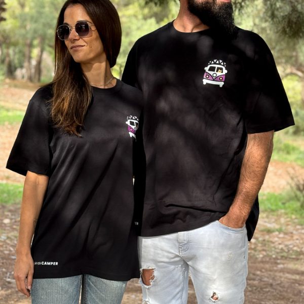 Camiseta oversize camper negra
