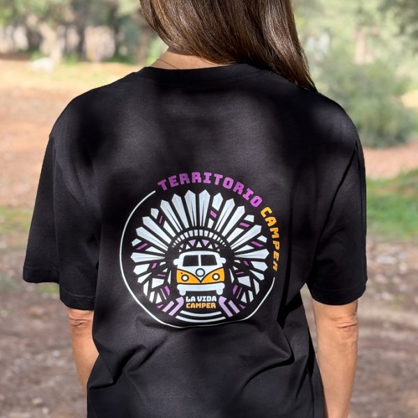 Camiseta oversize camper negra