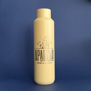 Botella térmica Iris Camper amarillo mantequilla diseño Aparcao de acero inoxidable